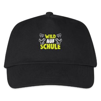Kita Abgänger Schulkind Einschulung Kindergarten - Kinder Basecap - Schwarz - Vorne