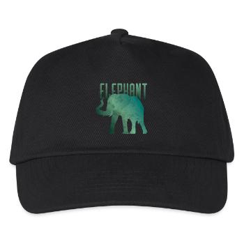 Elephant elephant elephant cow gift - Kids’ Baseball Cap - black - Front