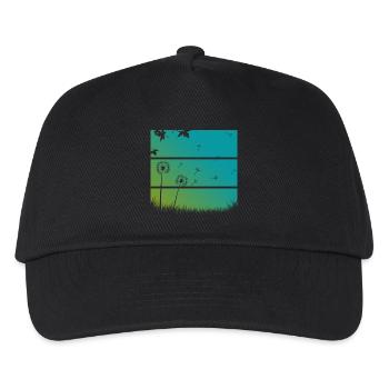pissenlits - Casquette de baseball Enfant - noir - Devant