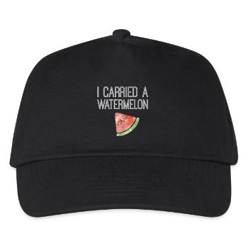 I carried a watermelon - Kinder Basecap - Schwarz - Vorne