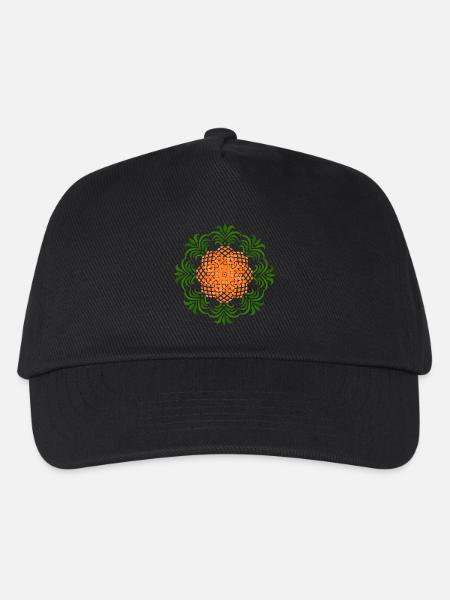 Ananas Circle - Kinder Basecap - Schwarz