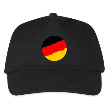 Deutschlandflagge - Kinder Basecap - Schwarz - Vorne