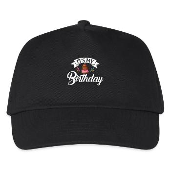 Es ist mein geburtstag - Birthday - Kinder Basecap - Schwarz - Vorne