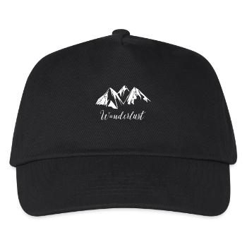 Wanderlust - Kinder Basecap - Schwarz - Vorne