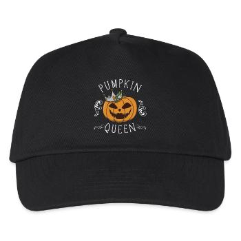 Halloween pumpkin gift costume crown funny - Kids’ Baseball Cap - black - Front