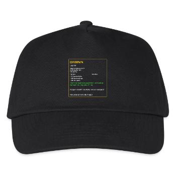 Legendärer Hundepapa Legendär Hund Tiere - Kinder Basecap - Schwarz - Vorne
