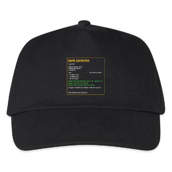 Legendäre große Schwester Familie Seele Legendär - Kinder Basecap - Schwarz - Vorne