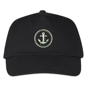 anchor - Kids’ Baseball Cap - black - Front