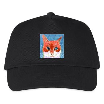 cat - Kids’ Baseball Cap - black - Front