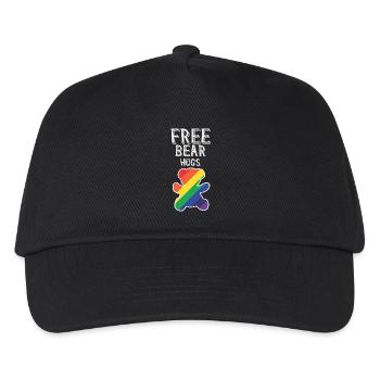 Free Bear Hugs - Chemise Gay - Casquette de baseball Enfant - noir - Devant