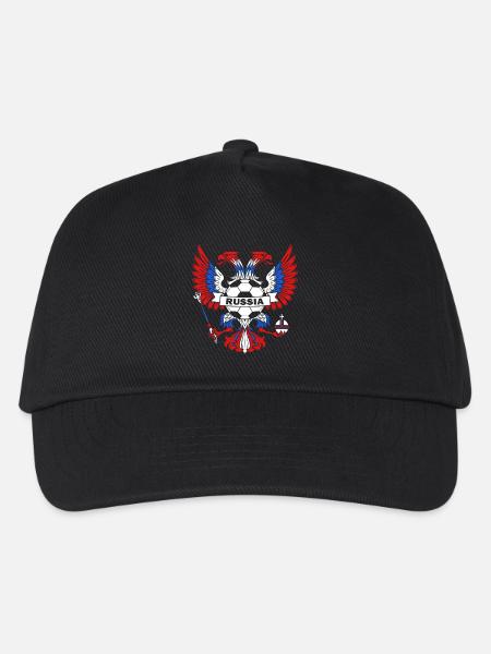 Drapeau de la Russie Moscou Poutine nation russe - Casquette de baseball Enfant - noir