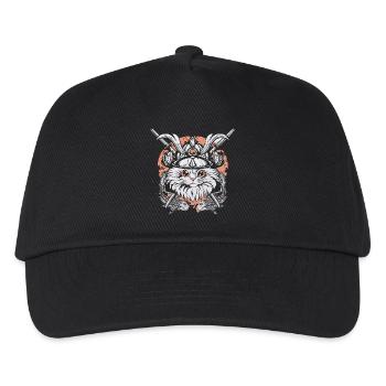 Combat chat Koi - Casquette de baseball Enfant - noir - Devant