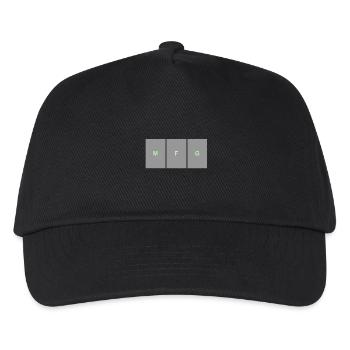 MFG - Mit freundlichen Grüßen - Geschenk - Kinder Basecap - Schwarz - Vorne