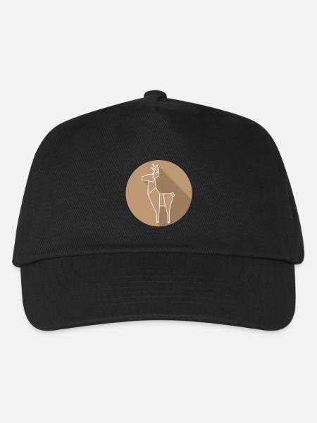 deer - Kids’ Baseball Cap - black