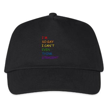 I'm so gay - Kinder Basecap - Schwarz - Vorne