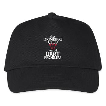 Notre club de boisson a un problème de fléchettes 01 - Casquette de baseball Enfant - noir - Devant