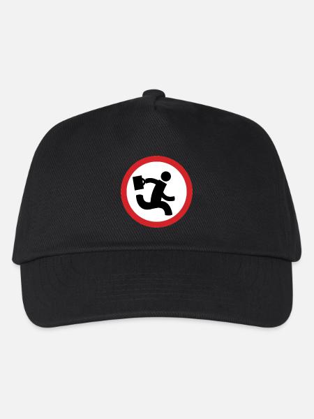 Nerd-Herden-Logo - Futter - Kinder Basecap - Schwarz