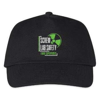 Radioaktiv Nerds Wissenschaft Geschenk Physik - Kinder Basecap - Schwarz - Vorne