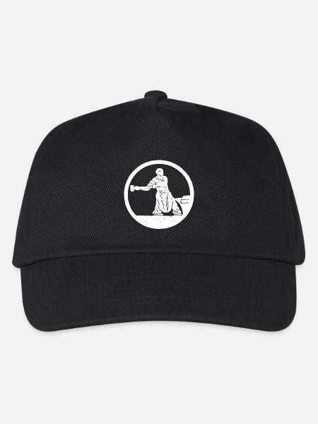 Forgeron et enclume - Casquette de baseball Enfant - noir