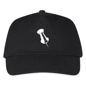 Pin Pinnnadel office needle - Kids’ Baseball Cap - black - Front