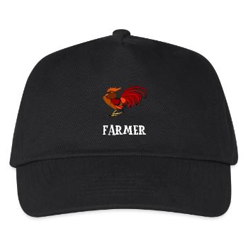Bauernhof - Kinder Basecap - Schwarz - Vorne