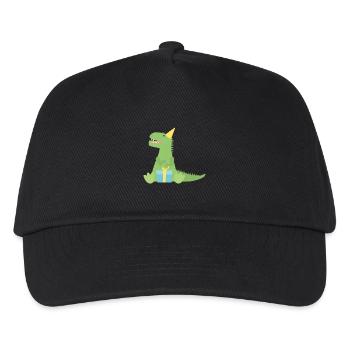 T Rex Birthday Gift - Kids’ Baseball Cap - black - Front