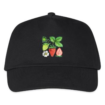 Strawberries - Kids’ Baseball Cap - black - Front