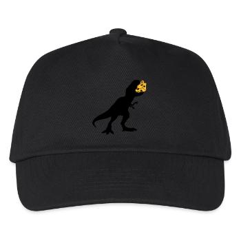 t rex monster dinosaurier saurier dino fleischfres - Kinder Basecap - Schwarz - Vorne