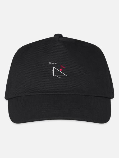 Find x Math Triangle - Kids’ Baseball Cap - black