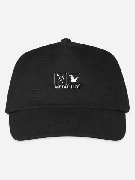 Heavy Metal - Kinder Basecap - Schwarz