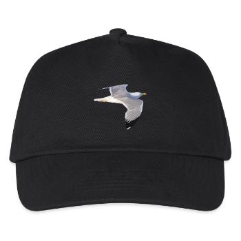 Möwe - Kinder Basecap - Schwarz - Vorne