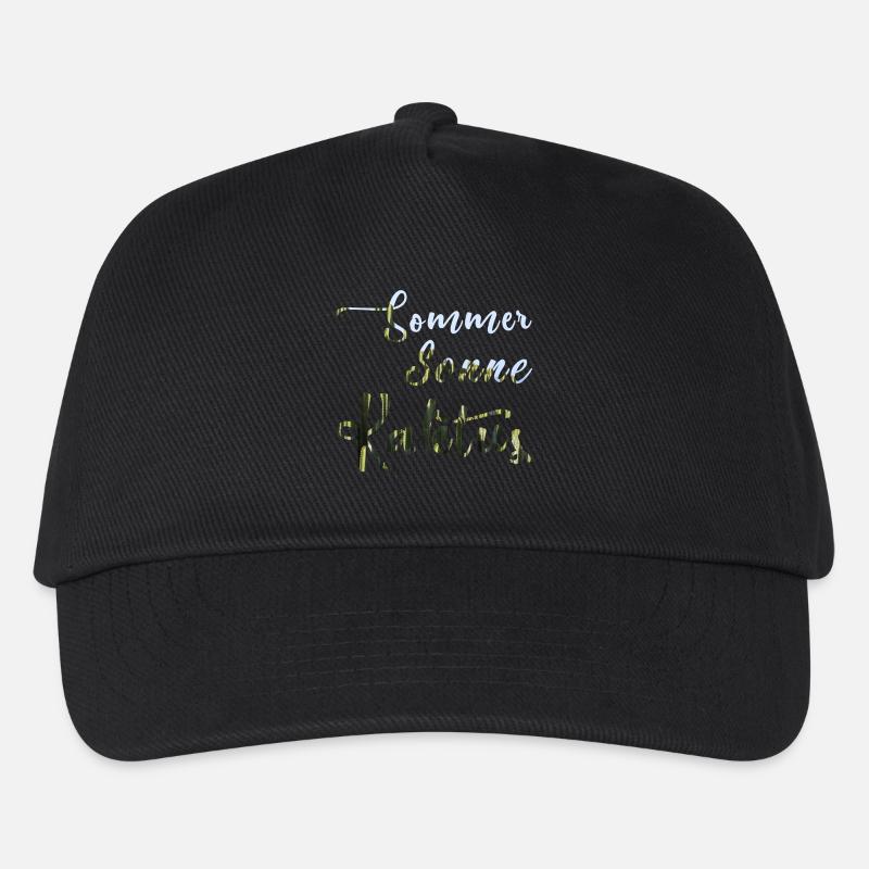 Sommer Sonne Kaktus - Kinder Basecap - Schwarz