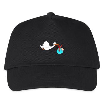 Stork apporte bébé - Casquette de baseball Enfant - noir - Devant