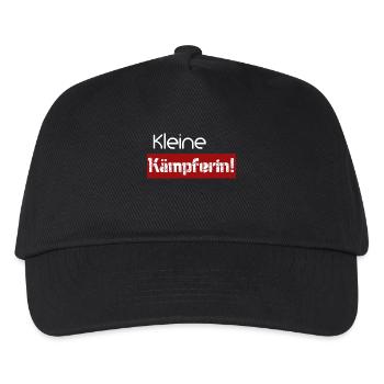 Kleine Kämpferin - Kinder Basecap - Schwarz - Vorne