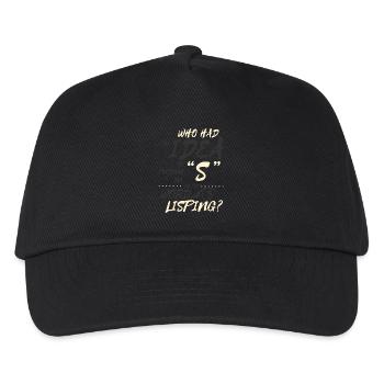 Lispeln Sprache Linguistik Logoädie Therapeut Witz - Kinder Basecap - Schwarz - Vorne