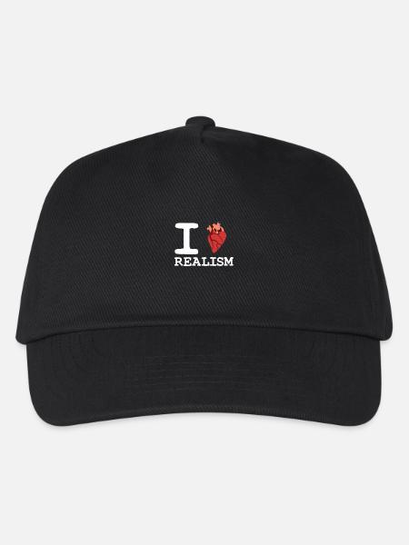 LOVE REALISM Herz Organ - Kinder Basecap - Schwarz
