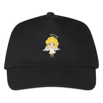 ange - Casquette de baseball Enfant - noir - Devant