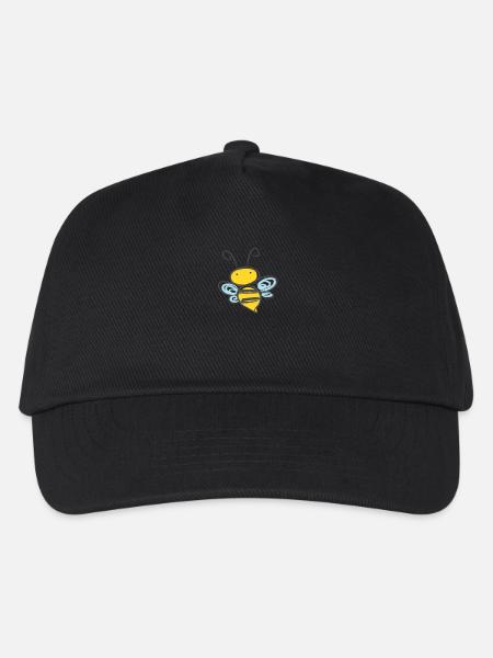 Biene - Kinder Basecap - Schwarz