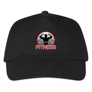 fitness - Kids’ Baseball Cap - black - Front