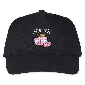 Queen of the RV - Queen of the Camper - Kids’ Baseball Cap - black - Front