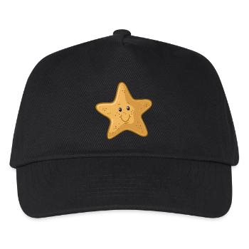 Seestern - Kinder Basecap - Schwarz - Vorne