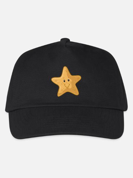 Seestern - Kinder Basecap - Schwarz