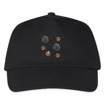 Feuerwerk - Kinder Basecap - Schwarz - Vorne