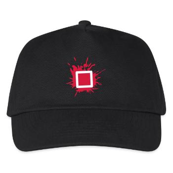 viereck tropfen X dreieck symbole controller game - Kinder Basecap - Schwarz - Vorne