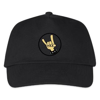 Devil Rock Hand 01 - Kinder Basecap - Schwarz - Vorne