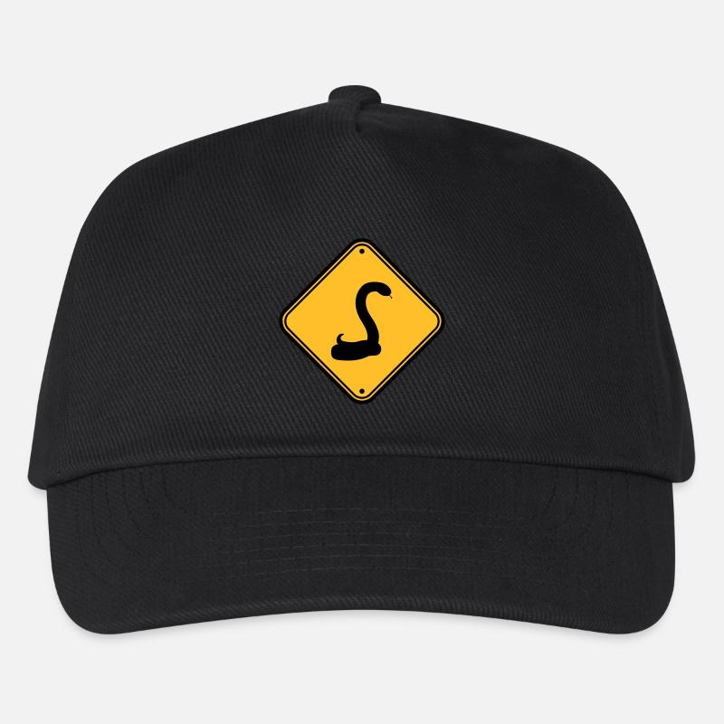 serpent attention prudence mise en garde note signe s - Casquette de baseball Enfant - noir