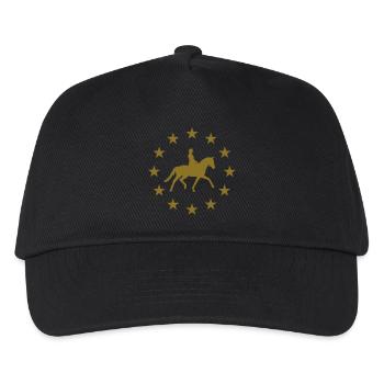 Cavaliers & Étoiles - Casquette de baseball Enfant - noir - Devant
