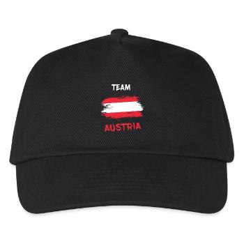 Team Austria / Gift Vienna National Flag - Kids’ Baseball Cap - black - Front