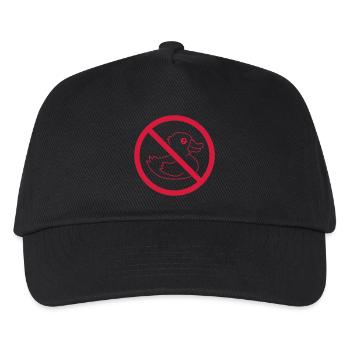 Zone prohibited sign icon sign no squeak - Kids’ Baseball Cap - black - Front