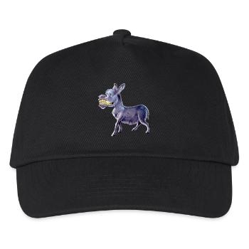 Donkey Morgenstund - Kids’ Baseball Cap - black - Front